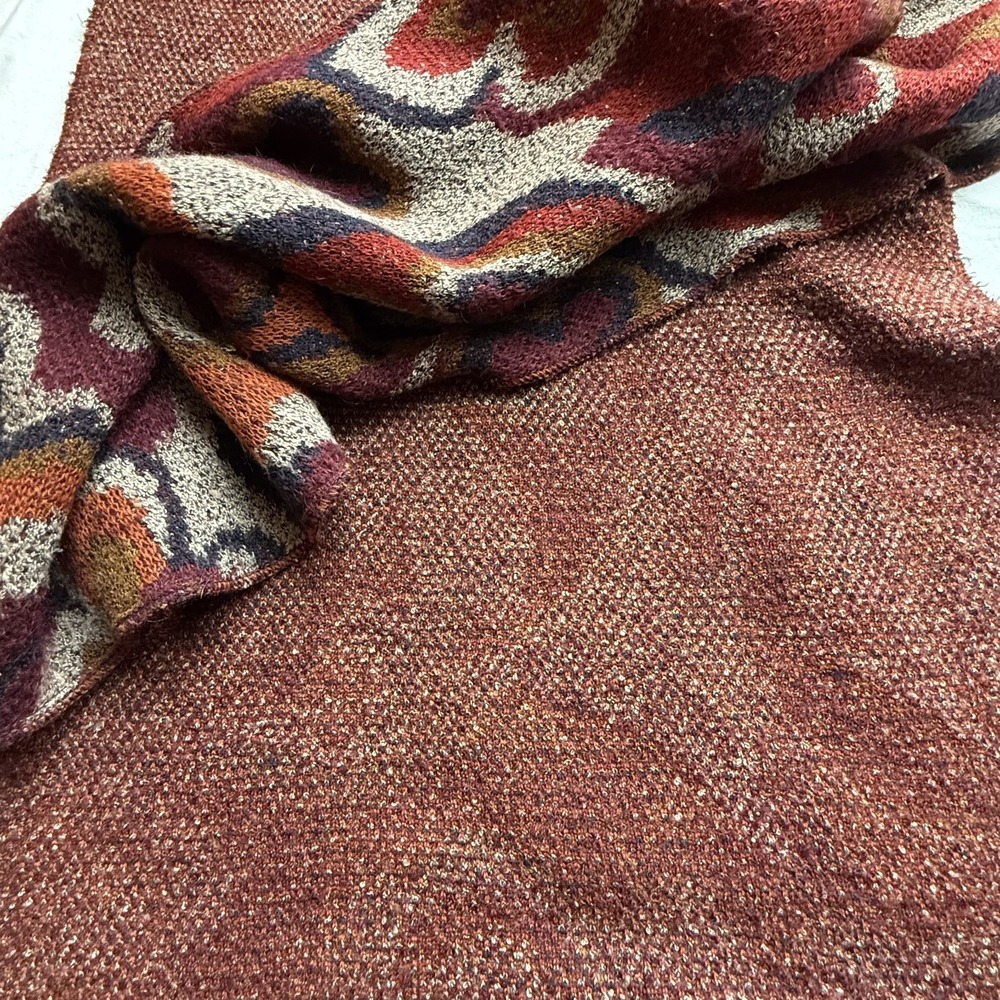 Vintage Missoni Sport‎ Scarf Reversible Abstract Floral Linen Blend (Flaw) 65x15 - Picture 3 of 16